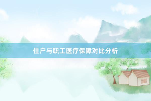 住户与职工医疗保障对比分析